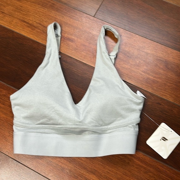 NWT Fabletics XS Padded Sports Bra Gray - Picture 1 of 6
